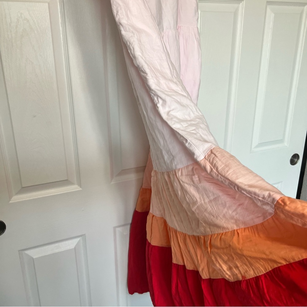 Ava & Viv color Block Maxi Dress Size 2X NWOT 🔴🟠🩷 - Picture 6 of 15